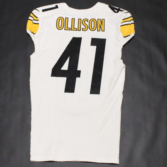 pittsburgh steelers 41 qadree ollison game used away jersey Collection - Steelers Jerseys & Hats | Steelers Fan Gear