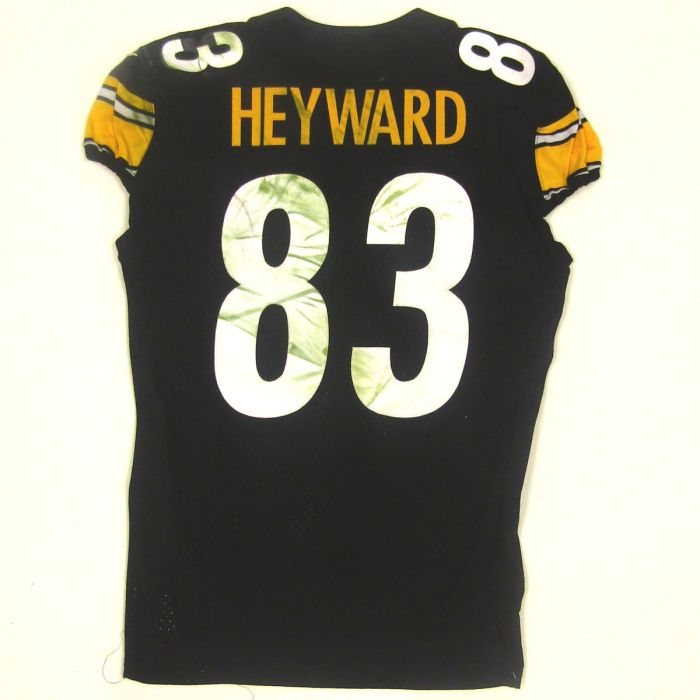 pittsburgh steelers 83 connor heyward 2022 game used unlaundered home jersey vs cleveland with photo match Collection - Steelers Jerseys & Hats | Steelers Fan Gear